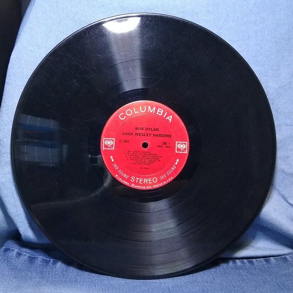 Bob Dylan John Wesley Harding 1968 Stereo Vinyl Record - Picture 3 of 4